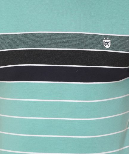 Round Neck Regular Fit Aqua Green Color T Shirt-K3170